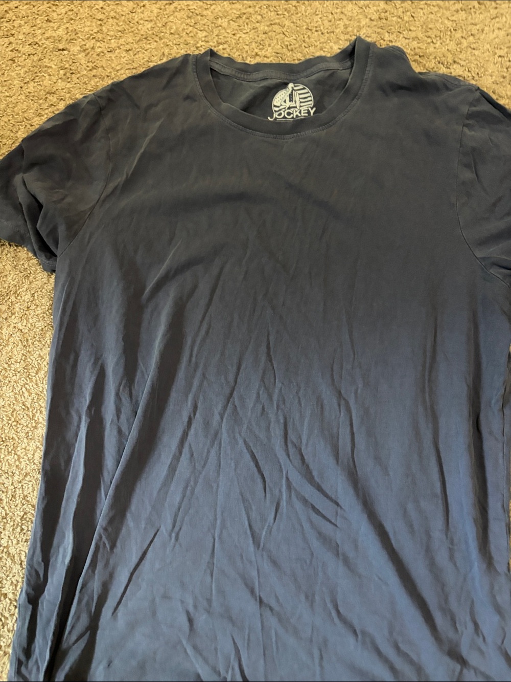 Jockey Men’s Short Sleeve Crewneck T-Shirt in Dark Blue